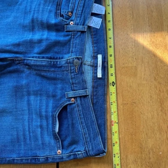 Levis Sz 33 Boyfriend Jeans Denim Pants Mid Rise Relaxed Fit Stretch Tapered Leg - Picture 7 of 9